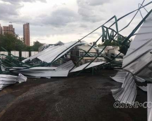 Temporal: ventos de mais de 60 km/h atingem Foz do Iguaçu e causam estragos