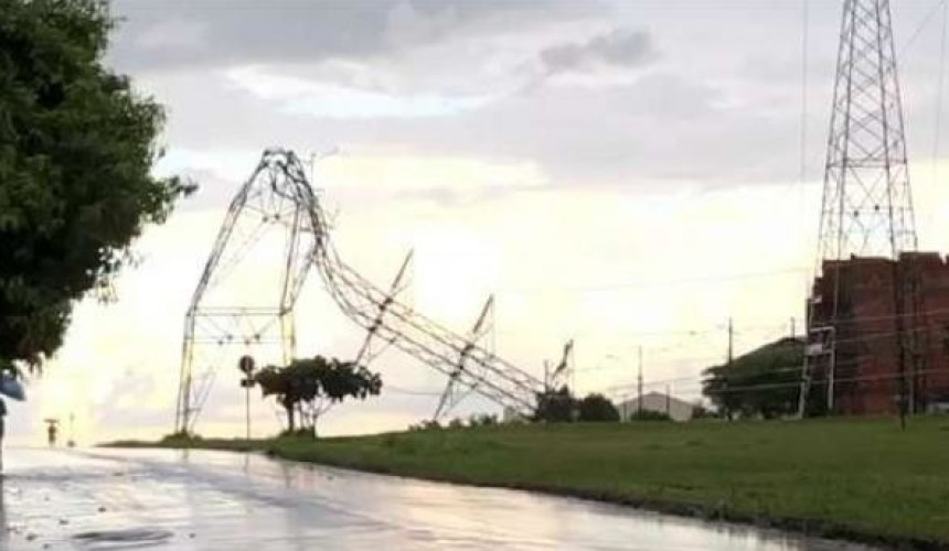 Simepar registra ventos de 70 km/h durante temporal em Cascavel