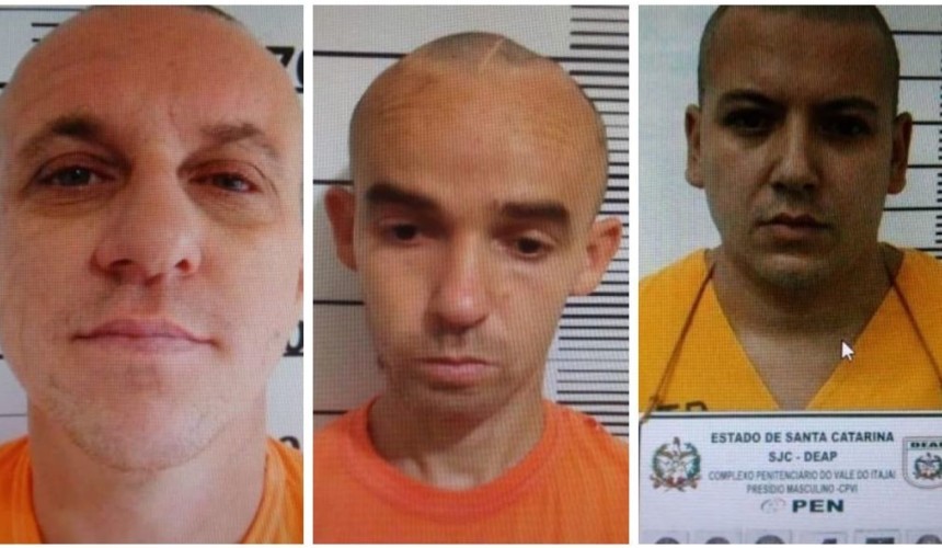 Três presos, sendo um natural de Capitão estão foragidos após saída temporária em Jaraguá do Sul