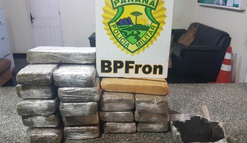 Homem é preso com 17 quilos de maconha e Haxixe próximo a Linha Hortelã em Capitão