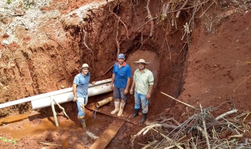 Proteção de fontes são realizadas em propriedades de Nova Prata do Iguaçu