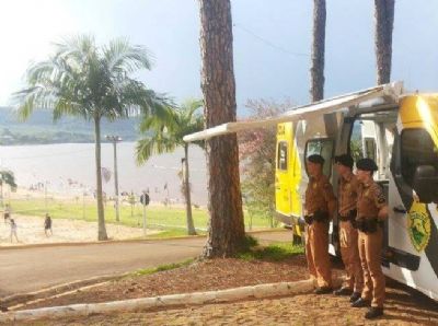PM reforça policiamento nas prainhas da região de Salto Caxias