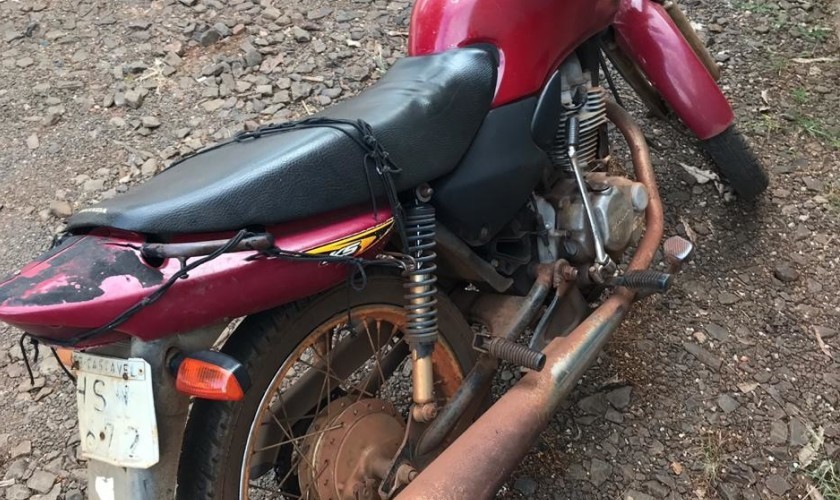 Rotam recupera moto furtada em 2005 e prende homem por receptação em Boa Vista da Aparecida