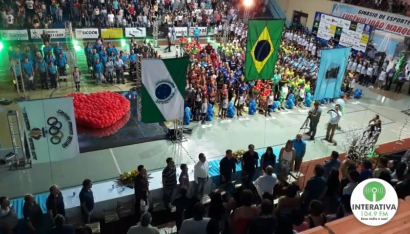 Cerca de 1400 pessoas participaram da abertura da 34° edição do Jogos Abertos do Município