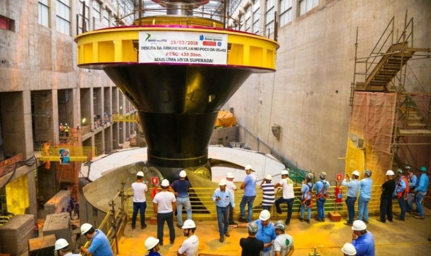 Baixo Iguaçu: Usina coloca duas turbinas em operação