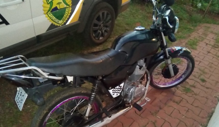 Mais uma motocicleta é apreendida em Capitão