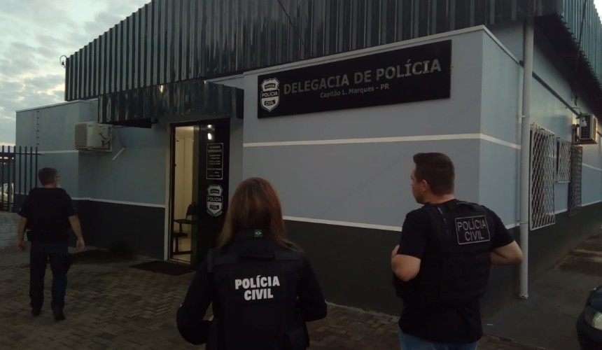 Operação da Policia Civil realizada em varias cidades o Paraná prende quatro pessoas em Capitão