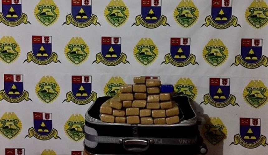 Polícia Rodoviária Estadual apreende 20 kg de maconha