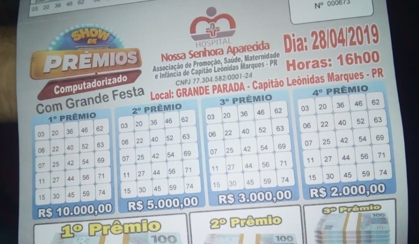 Presidente da APMI do hospital de Capitão fala sobre comercialização das cartelas do Show de Prêmios para este domingo