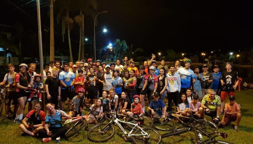 Aproximadamente 80 ciclistas participaram do 4° Pedala Capitão