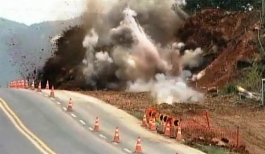 Rodovia BR 163 terá duas interdições para detonação de rochas nesta semana